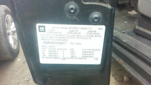 Unidad ABS en las cuatro ruedas 2003-2004 Sierra 1500 pickup 1842375
