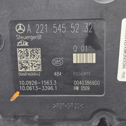 Bomba y módulo ABS 2007-2009 Mercedes-Benz W221 S550 CL550 2215455232